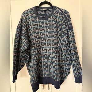 VTG BOGO Clan Douglas 100% cashmere 1980’s Cosby Show Style Crewneck Sweater -